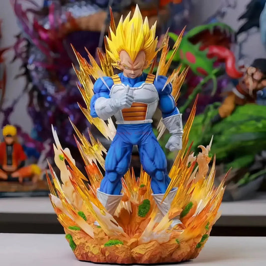36cm Dragon Ball Gk Model Anime Figure Super Saiyan Vegeta 1:6 14.2inch Majin Vegeta Large Statue Room Decor Ornament Gift Toys SS69 45.69 no box