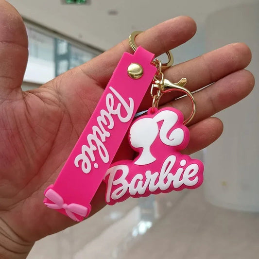 New MINISO Barbie Keychains for Backpack Pendant Bag Ornament Accessories Anime Kawaii Cute Creative Girls Gifts Wholesale SS69