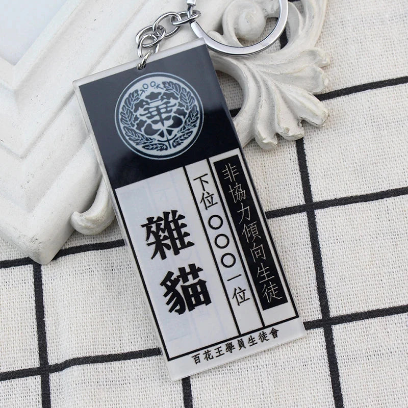 Kakegurui Acrylic Keychain Compulsive Gambler Yumeko Jabami Ryouta Suzui Mary Saotome Anime Cosplay Earrings Necklace Card SS69