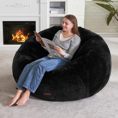 Bean Bag Chair, Comfy Giant Stuffed Bean Bags Chais W/Spacious Design for Reading, Playing or Relaxing, Bean Bag Couch for Adult