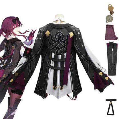 Honkai Star Rail Cosplay Costume Honkai Kafka Cosplay Costume Helloween Party Suit with Wig Kafka Outfit Uniform