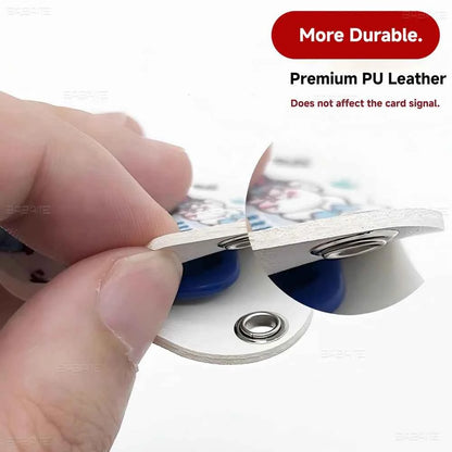 Game C-Clash Royale Anime Key Fashion PU Water Shape Keychain Women Car Key Holder Home Key Ring Charm Bag Car Pendant Gift