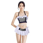 Final Fantasy 7 Tifa Lockhart Aerith Cosplay Swimsuit Costume for Adult Women Girls Swimwear Bikinis Set Halloween Carnival Suit