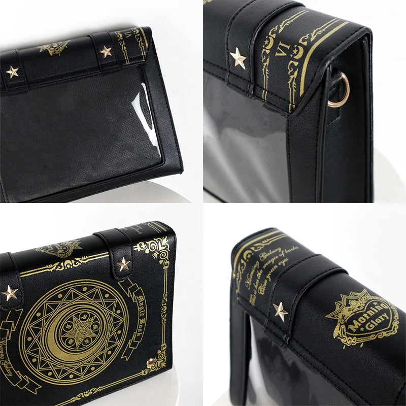 SS69 Harajuku Vintage Shoulder Bag, Y2K Gothic Square Messenger Tote