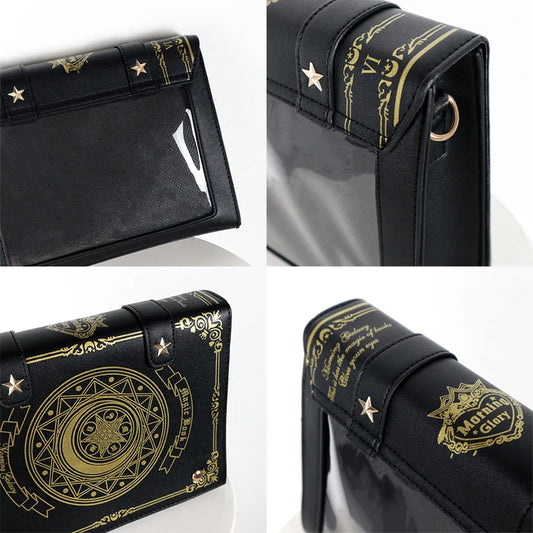 SS69 Harajuku Vintage Shoulder Bag, Y2K Gothic Square Messenger Tote