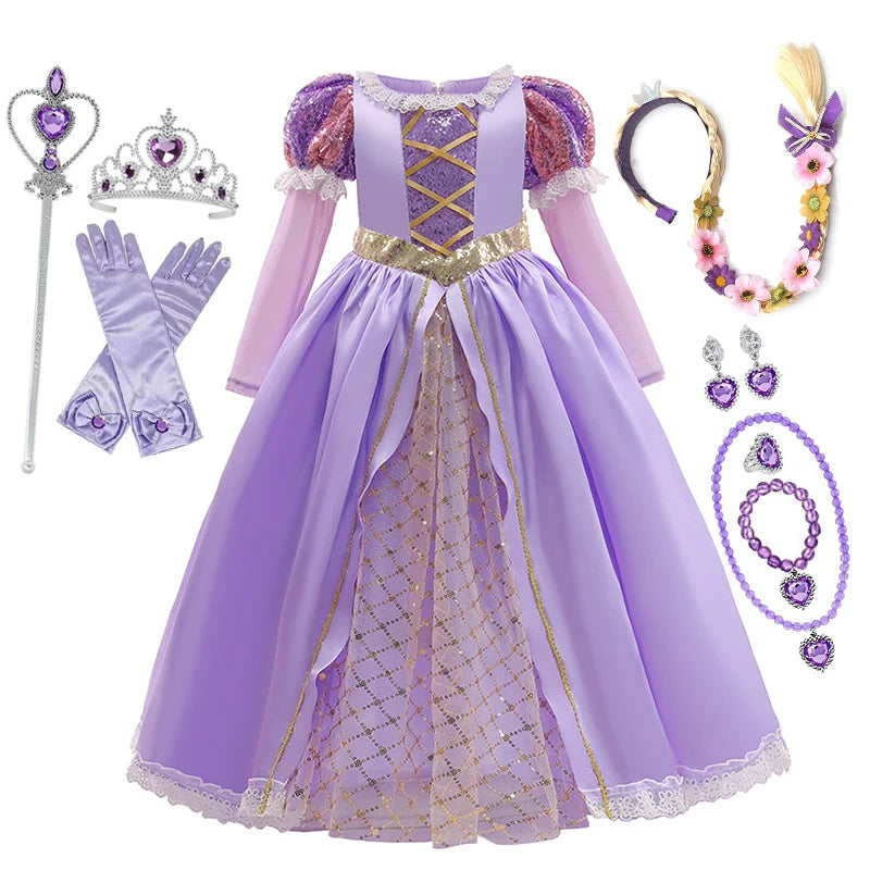 Disney Rapunzel Princess Dress for Girls | Tangled Costume