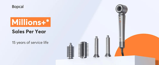 5-in-1 Hair Dryer Airstyler Ion Multistyler Hot Air Brush, 110,000 rpm with 32 mm Automatic Curling Iron, Straightener SS69