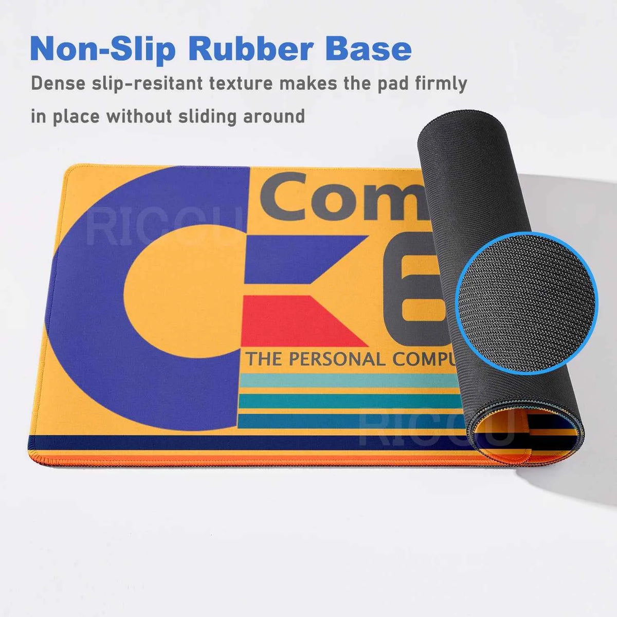 Keyboard Mouse Pad Commodore 64 Mousepad Xxl Non-slip Lockedge Minimalism Office PC Accessories XL Gaming Large Desk Cabinet Pad