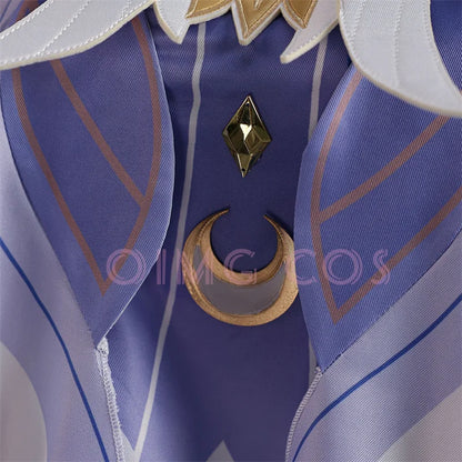 Genshin Impact Columbina Cosplay Costume Women's Game Character Dress Set