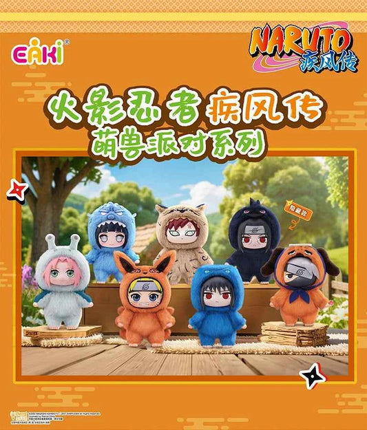 100% Original EAKI Naruto Blind box Shippuden Party Series Stuffed Plush Handmade Ornament Toy Collection Gift