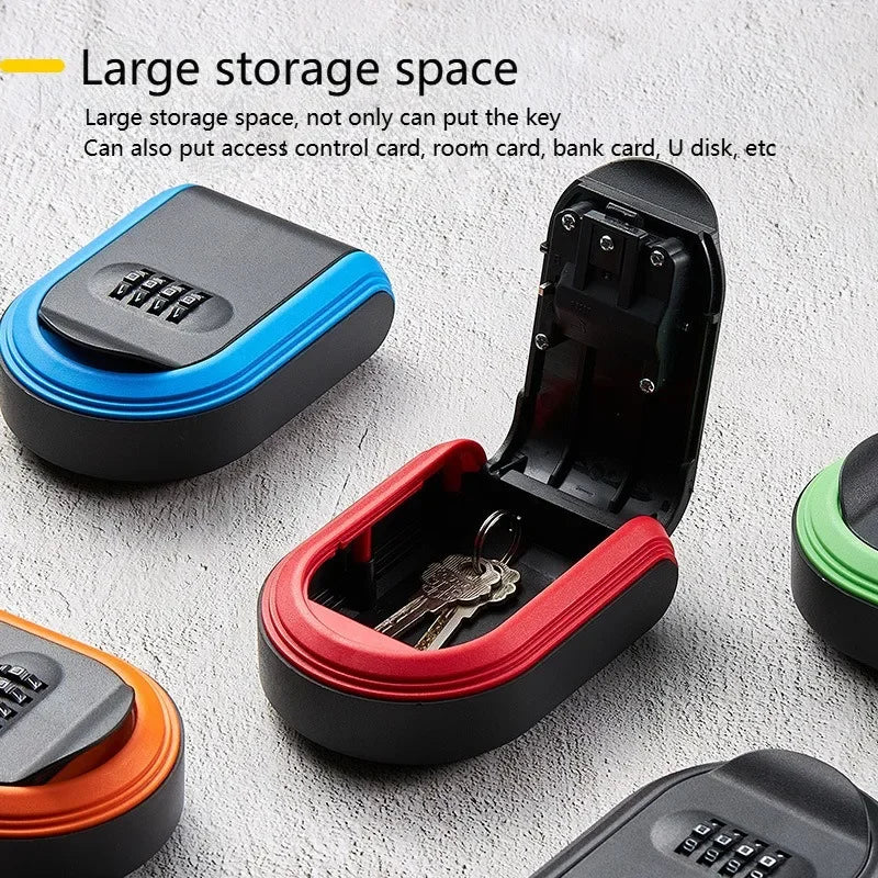 4-Digit Combination Wall Mount Key Lock Box for Secure Storage