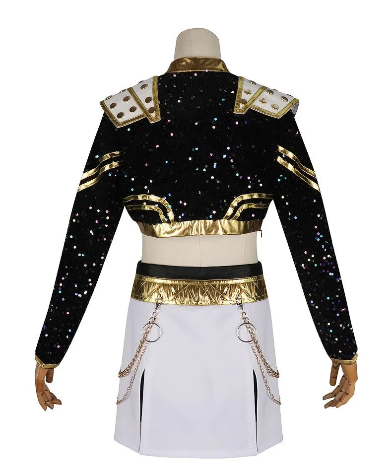 Anime Girl Group Cosplay Costume - Polyester Top and Pants Set