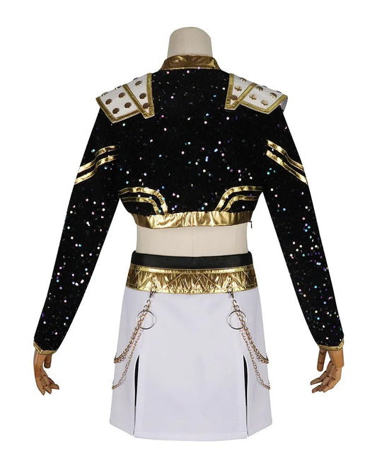 SS69 Anime Girl Group Cosplay Costume - Polyester Top and Pants Set