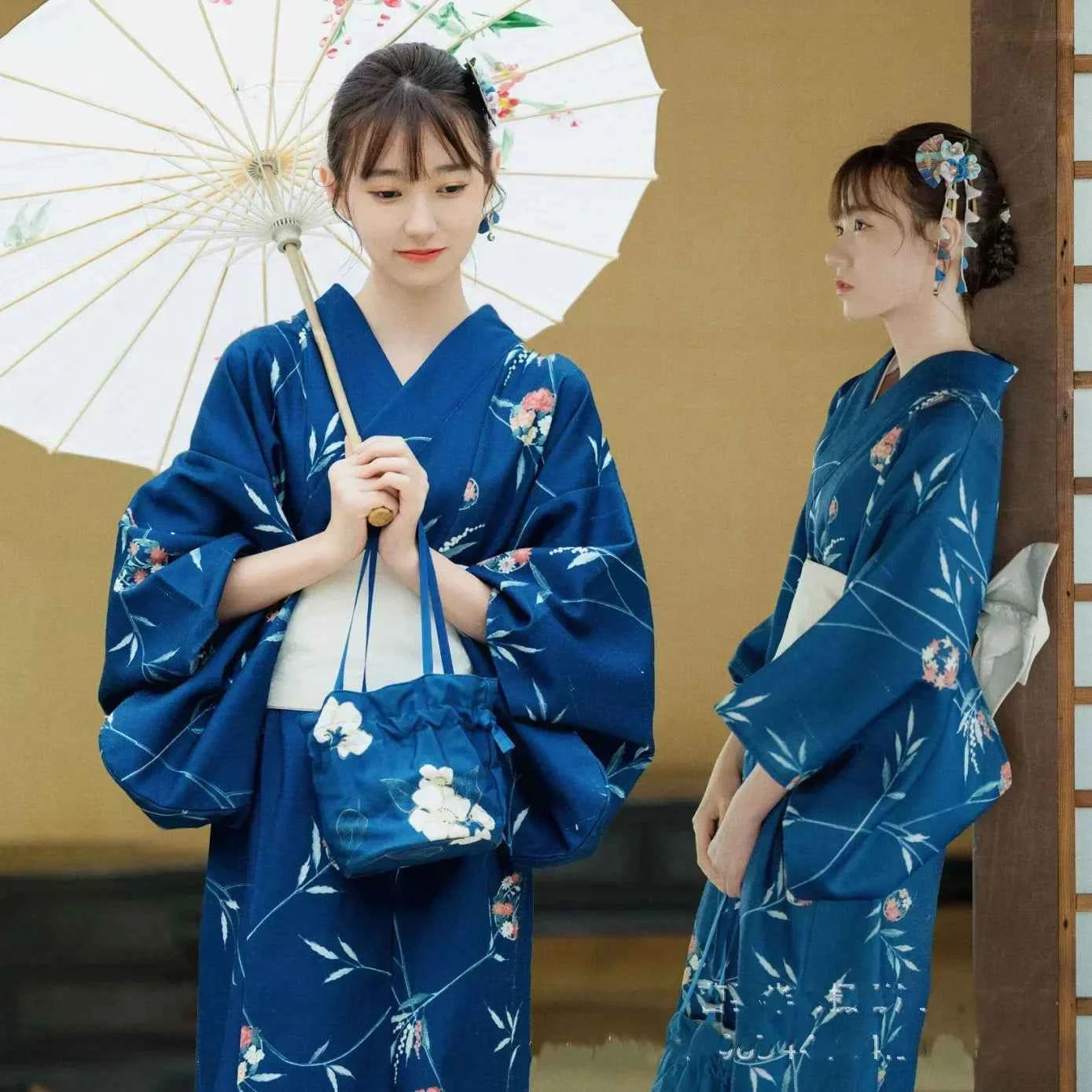Fashion Photography Clothes Party Dress Japanese Kimono Cosplay Yukata Women Clothing Traditional Ethnic Style Streetwear Stage