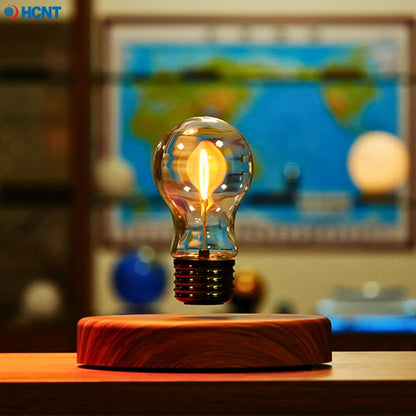 HCNT Magnetic Levitating Light Bulb Desk Lamp with Rotating Heart Bulb