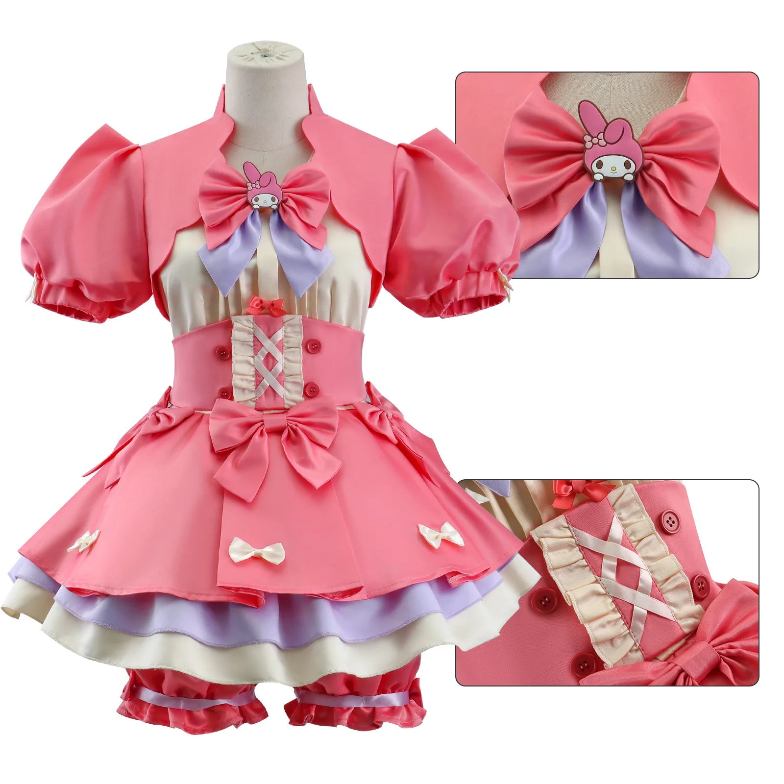 Lily Barrier Identity V Cheerleader Costume Pink Women's Uniform