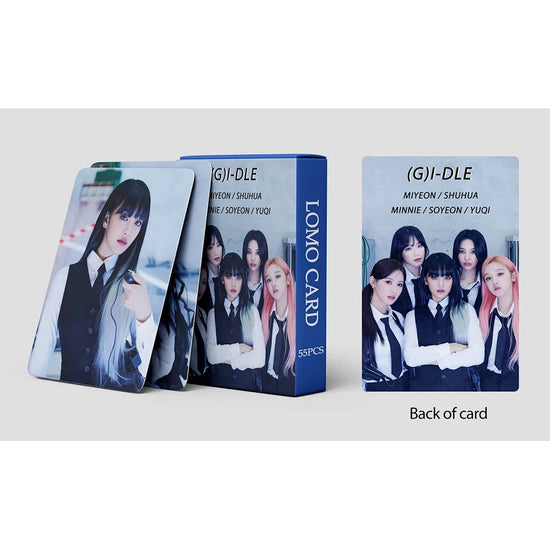 KPOP 55cards/set (G) I-DLE Album Card I FEEL Album GIDLE Ye Shuhua MINNIE Printed Photo Card LOMO Card Gift For Girls Collection SS69
