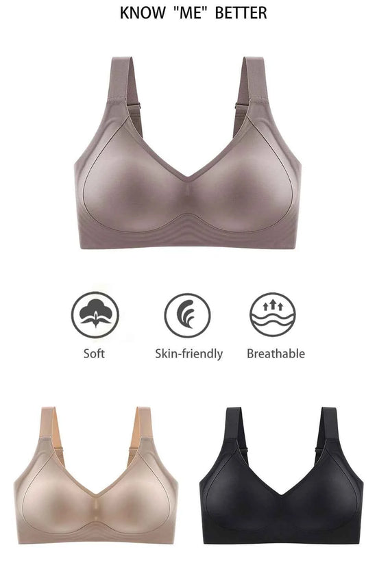 FallSweet Push UP Bra for Women Seamless Plus Size Bras Thin Cup Wireless Bralette Sexy Brassiere Femme M-6XL