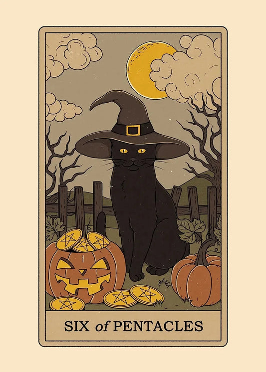 Vintage Cat Card Art Poster Canvas Printing Fashion House Home Furnishings Rural Villas Decoration Aesthetics Natural Canvas Art SS69 19.69 40X60cm Unframed / 22