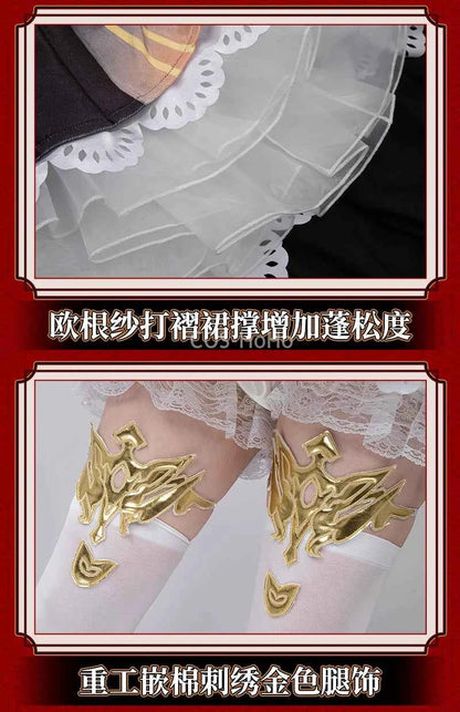 COS-HoHo Umamusume:Pretty Derby Gentildonna Game Suit Gorgeous Dress Uniform Cosplay Costume Halloween Party Role Play Outfit