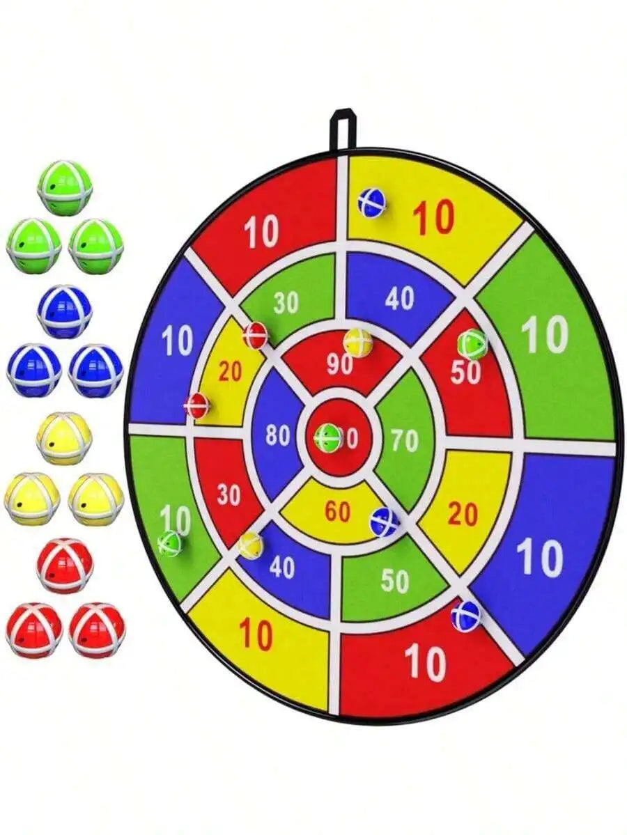 29-Inch Nylon Dart Board Game for Kids with Sticky Balls