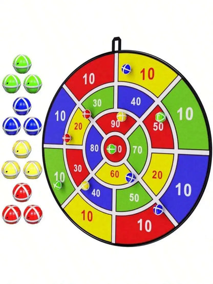 SS69 29-Inch Nylon Dart Board Game for Kids with Sticky Balls Indoor Outdoor
