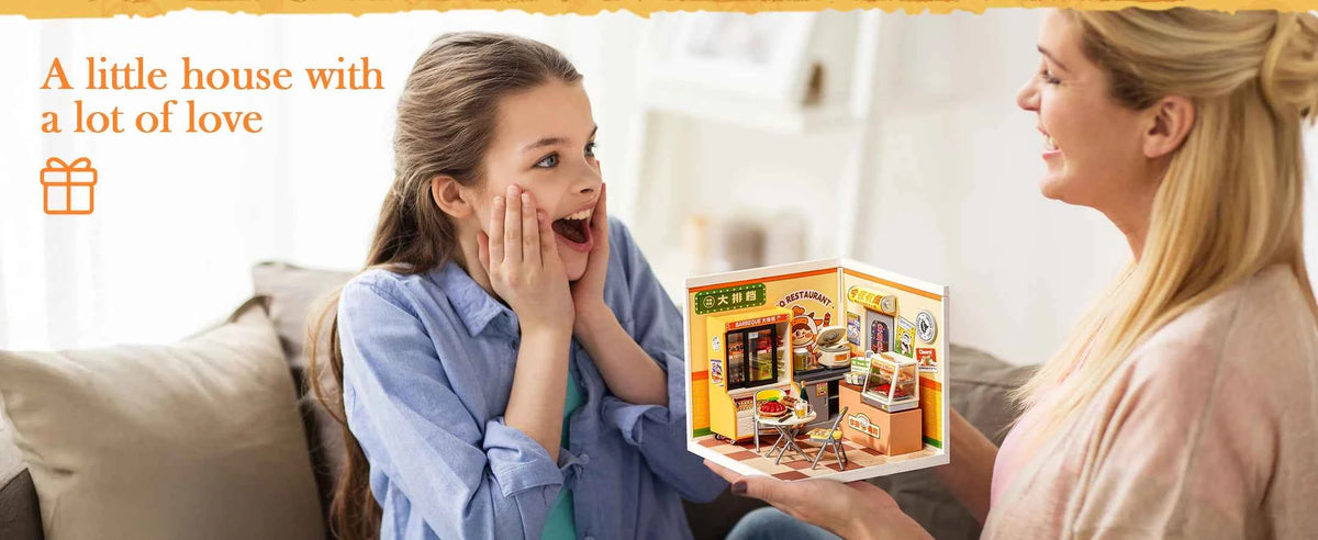 Rolife Night Out Food Stall DIY Modern Miniature House Themed Restaurant Assembly Model Kit For Model Enthusiasts Kids Adults