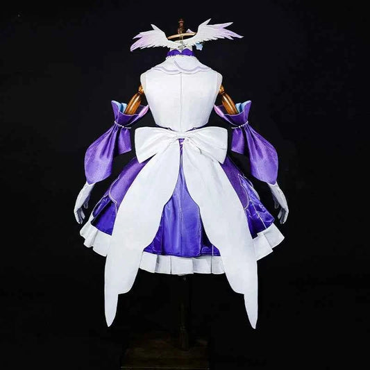 ROLECOS Original Honkai Star Rail Fanart Little Cat Series Robin Cosplay Costume Elegant Wedding Satin Women Party Dress