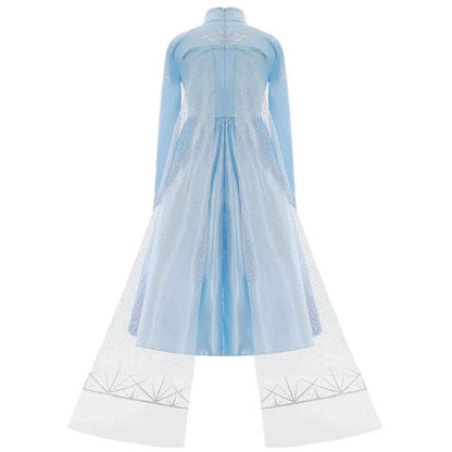 Frozen Elsa Princess Dress Vestidos For Girl Birthday Party Long Sleeve Halloween Cosplay Carnival Clothing Kids Dress For Kids