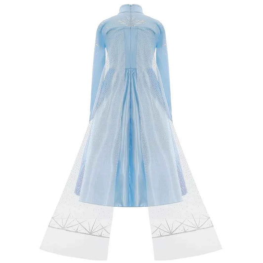 Frozen Elsa Princess Dress Vestidos For Girl Birthday Party Long Sleeve Halloween Cosplay Carnival Clothing Kids Dress For Kids