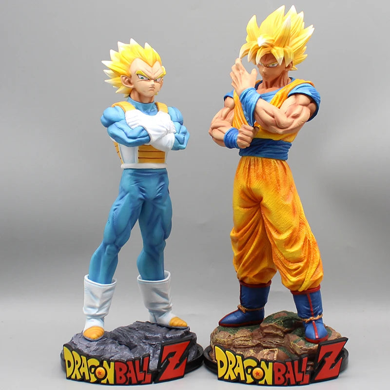 32cm Dragon Ball Z Son Goku Vegeta Anime Action Figures Super Saiyan Pvc Collection Model Doll Statue 2pcs/set Toy For Kids Gift SS69 52.69 2pcs
