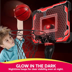 JOYFY LED Indoor Basketball Hoop with Scoreboard & 4 Balls