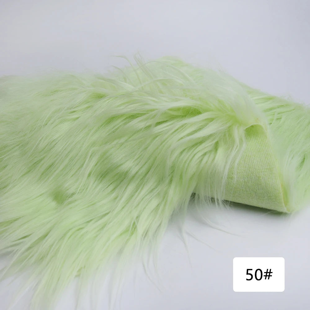 Faux Fur Fabric 8cm Long Pile Cosplay Patchwork Sheet