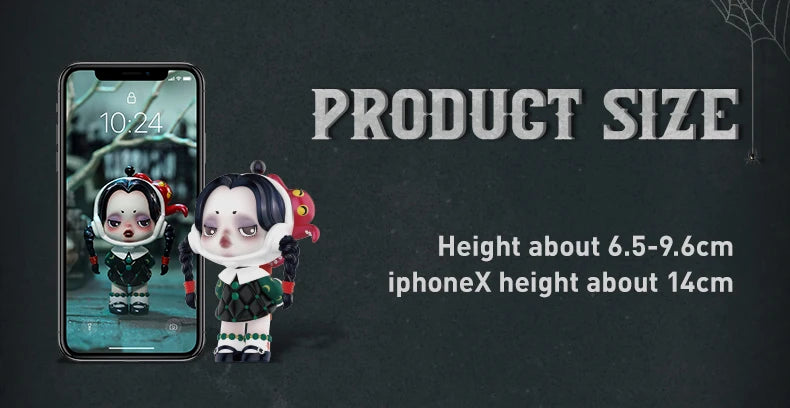 POP MART SKULLPANDA Addams Family Series Blind Box Mystery Box Guess Bag Toys Doll Cute Anime Figure Desktop Ornaments