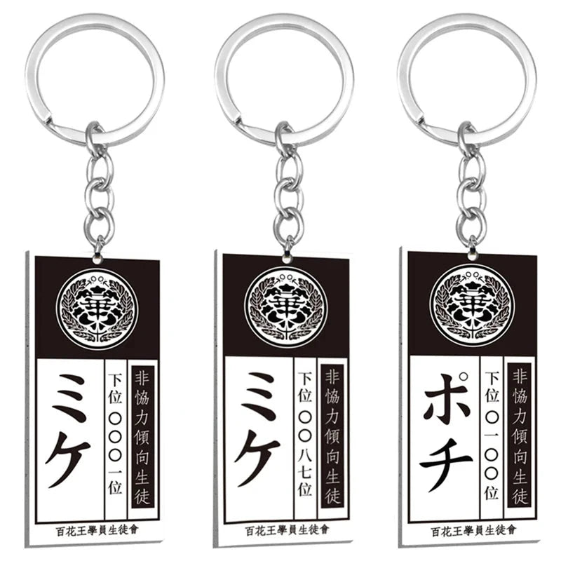 Kakegurui Acrylic Keychain Compulsive Gambler Yumeko Jabami Ryouta Suzui Mary Saotome Anime Cosplay Earrings Necklace Card SS69