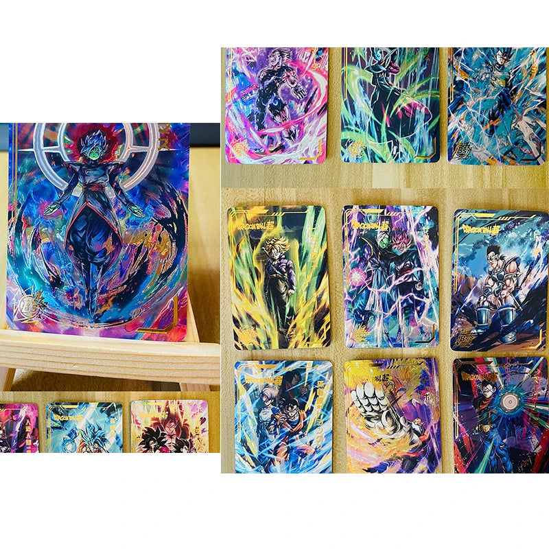 Dragon Ball Super Son Goku Frieza Bejita Yonsei Piccolo DIY Homemade Bronzing Game Toys Collection Card Christmas Birthday Gift SS69 46.69 M-54pcs