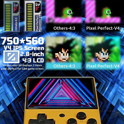 Miyoo Mini V4 2.8-inch Handheld Game Players 18000 Games 15 Emulator Portable Video Gaming Console Kids Retro Mini Game Machine SS69