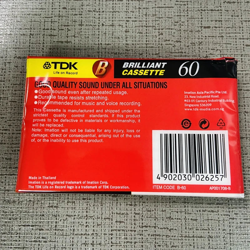 Security-Hin 60-Minute Blank Cassette Tapes - 10 Pack