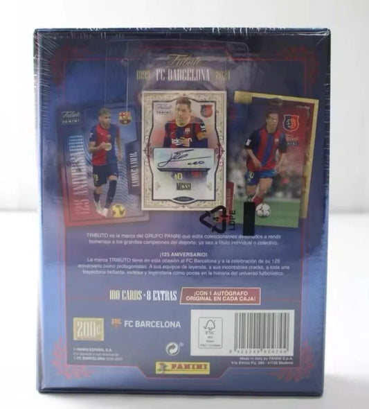 DAKA Panini Barcelona 125th Anniversary Team Box with Signature Card