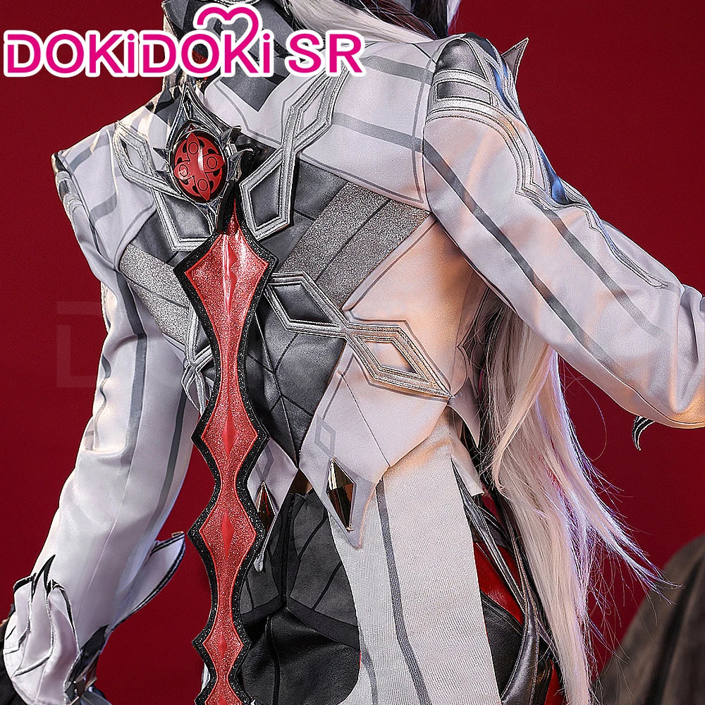 Genshin Impact Arlecchino Cosplay Costume Set with Wig