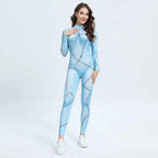 [You're My Secret] Nightmare Christmas Sally Cosplay Costumes Sets Disguise Jumpsuits Carnival Party Zenti Bodysuit Oufits