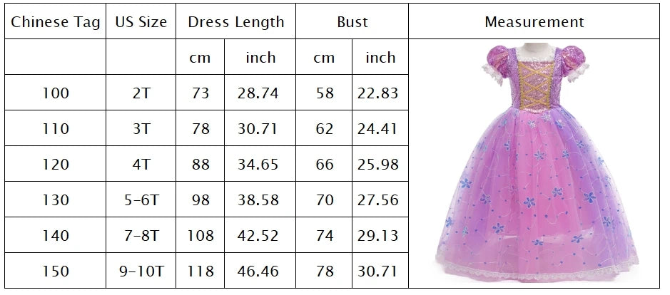 Rapunzel LED Princess Ball Gown for Girls