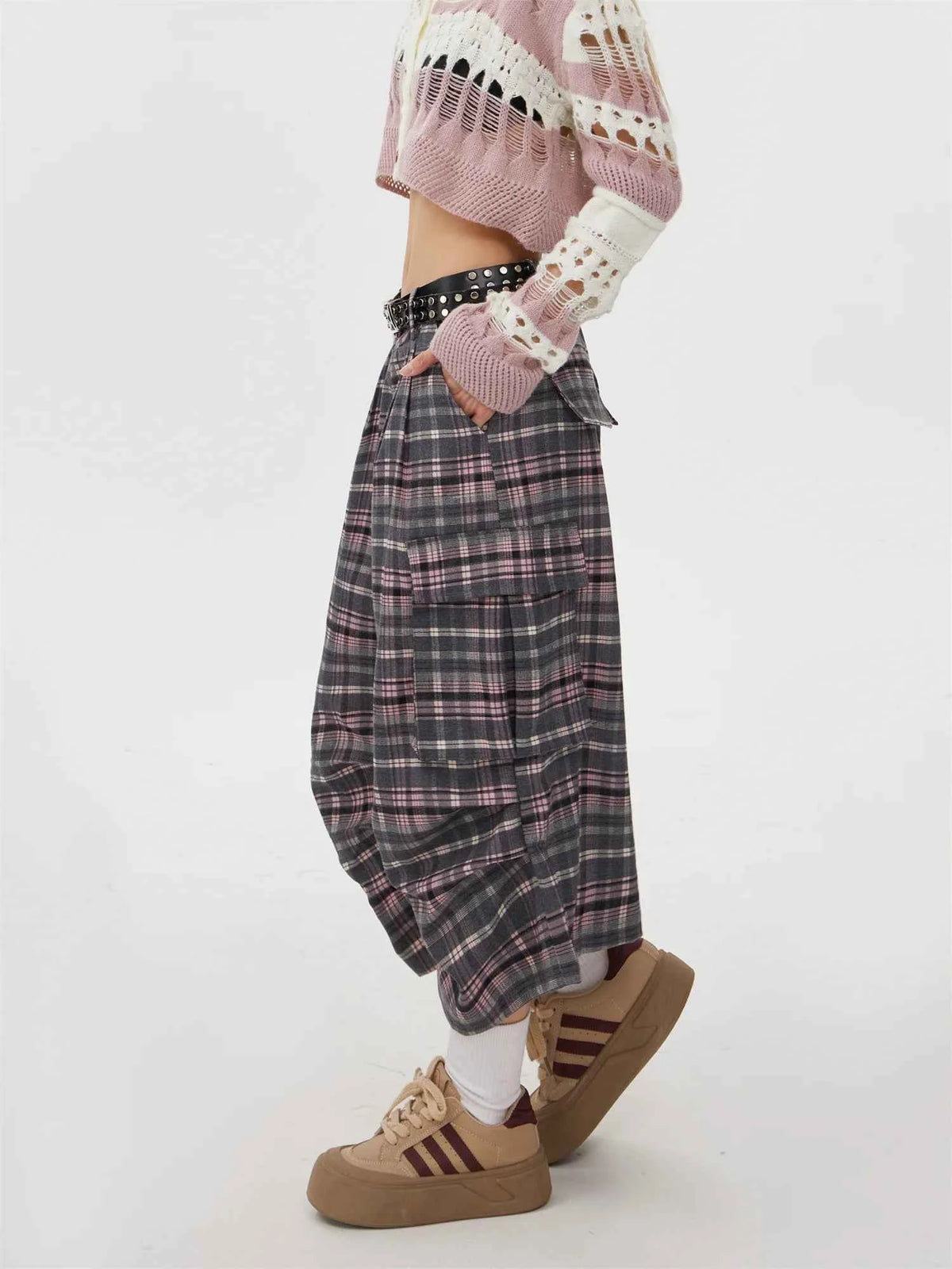 Summer Women Abi Goblin Core Plaid Jorts Harajuku Y2k Streetwear Shorts 2000s Aesthetic Pants Japanese Grunge Cyber Punk Tomboy