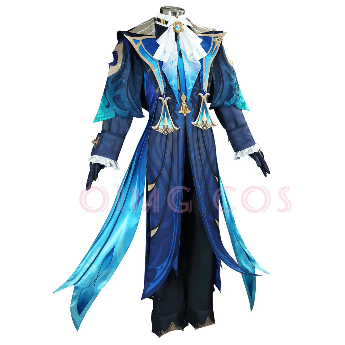 Genshin Impact Neuvillette Cosplay Costume Adult Carnival Uniform Wig Anime Halloween Party Costumes Masquerade Women Game