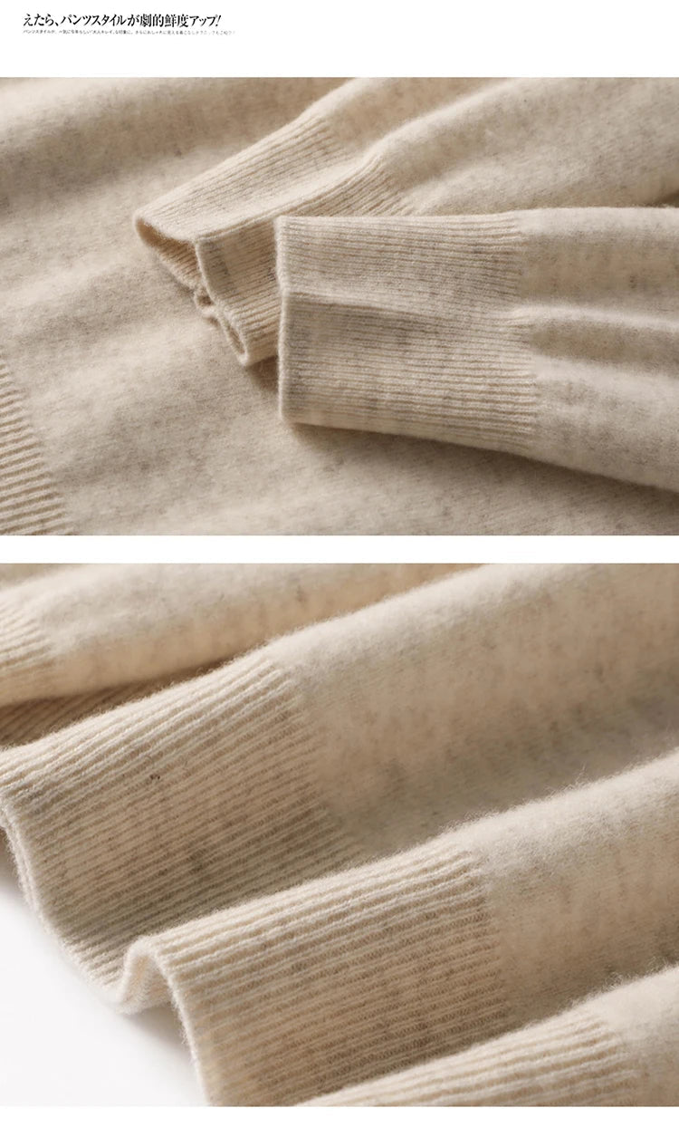 Autumn And Winter Cashmere Sweater Women's Crew Neck Pullover Casual Knitted Top Women's Short Undercoat Fashion 18 Colors SS69
