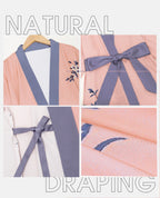Women's Long Silk Satin Kimono Robe - Lightweight & Soft