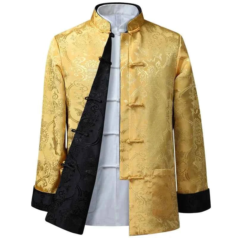 Chinese Styple New Dragon Year Shirt Kung Fu Coats Tang Suit Jacket Traditional Chinese Clothing Jackets Hanfu Men Clothing