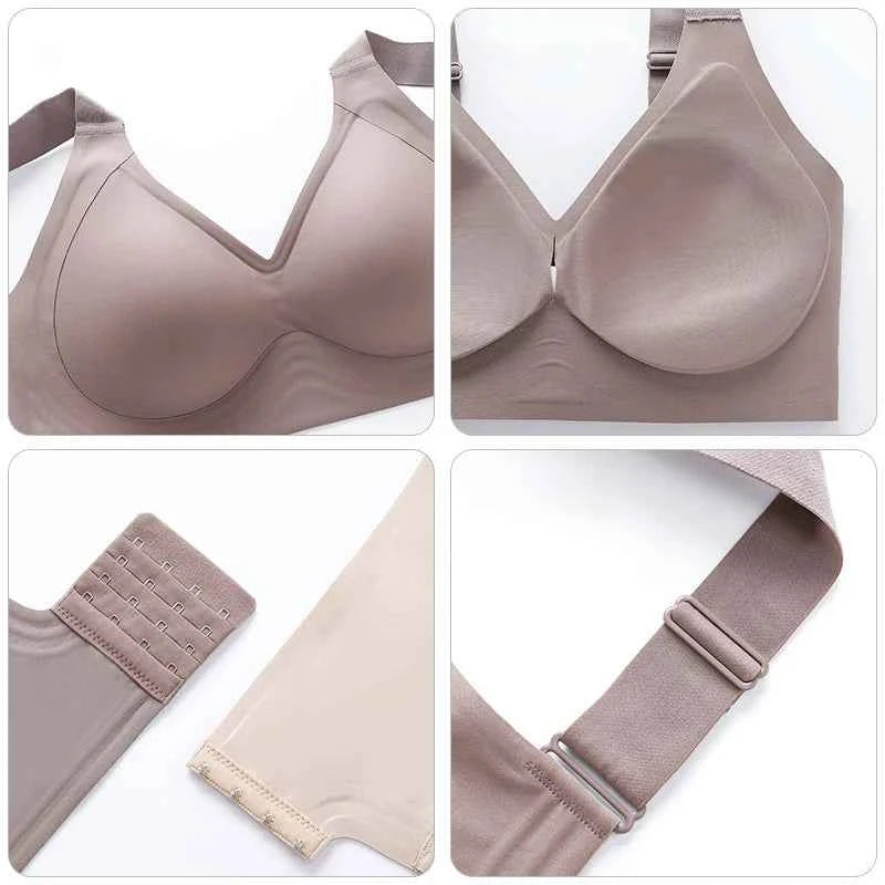 FallSweet Push UP Bra for Women Seamless Plus Size Bras Thin Cup Wireless Bralette Sexy Brassiere Femme M-6XL