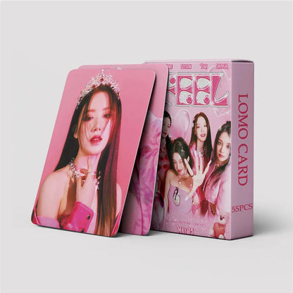 KPOP 55cards/set (G) I-DLE Album Card I FEEL Album GIDLE Ye Shuhua MINNIE Printed Photo Card LOMO Card Gift For Girls Collection SS69