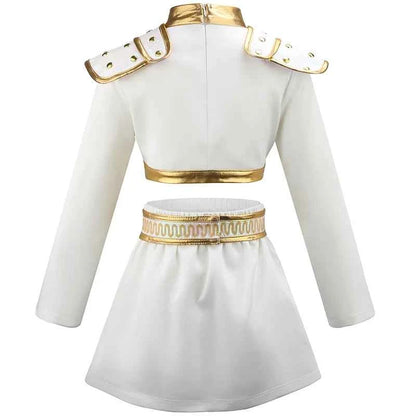 Kpop Demon Hunter Costume Rumi Halloween Cosplay Hot Girls Show Costume Black Shiny Set Halloween Girls Anime  clothing